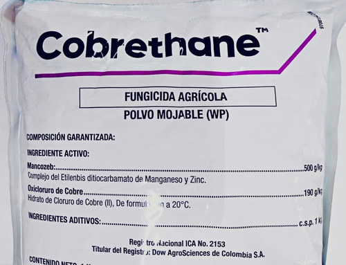 Imagen 1 de 3 de Cobrethane Fungicida Polvo X Kg - g a $55
