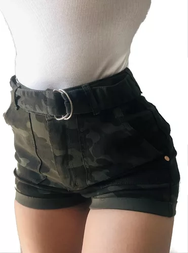 Short Camuflado Ruedo Elastizado Mujer | Mercado Libre