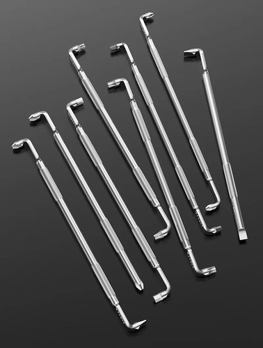 Imagen 7 de 8 de Destornillador 90° Angular Imantado Torx 3 Pc Moto Auto S.