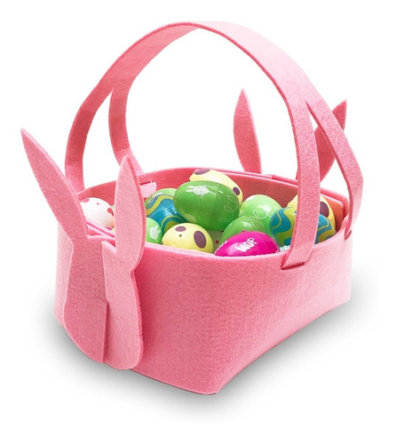 Canasta De Conejo Para Pascua Easter Huevitos En Fieltro