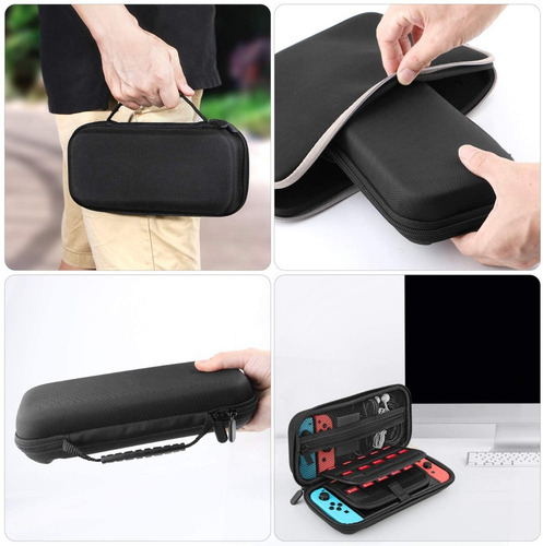 Imagen 4 de 7 de Forro Estuche Protector Nintendo Swich Con Accesorios