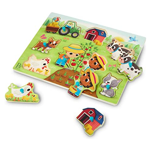 Rompecabezas De Animales De Granja Peek & Explore - Rom...