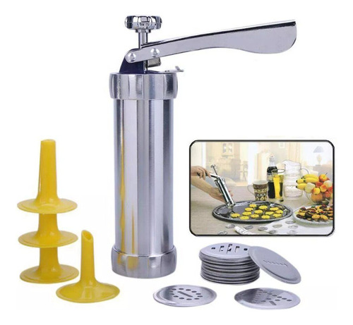Jeringa Metal Para Galletitas, Decorar Y Rellenar