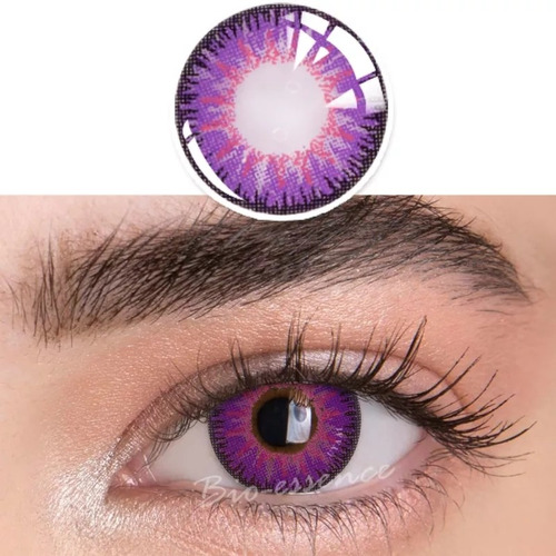 Lentes De Contacto Shinobu Cosplay Kimetsu No Yaiba Violeta