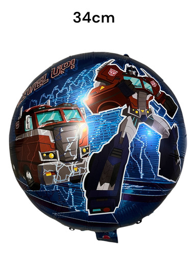Set De Globos Con Arco De Transformers Azul Transformers
