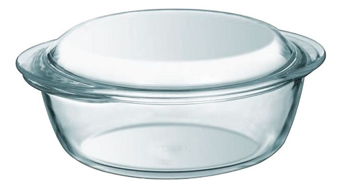 Cacerola Redonda Ovenware O' Cuisine Vidrio Templado 1,4 Lts Color Blanco