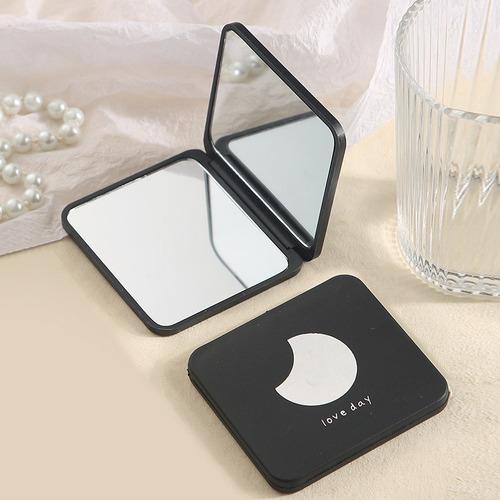 Espejo De Maquillaje Plegable Portátil Para Mujer
