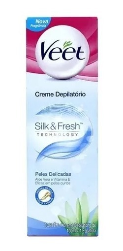 Creme Depilatório Corporal Veet Peles Delicadas - 100ml Full Tipo De Pele Sensível