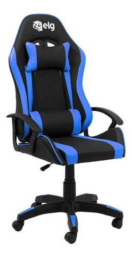 Cadeira Azul E Preta Gamer Ergonômica ELG - Ch36bkbl