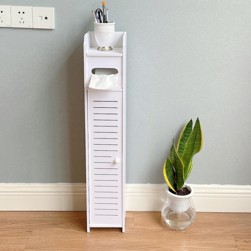 Imagen 9 de 9 de Estante De Baño Organizador Blanco 80x15x15