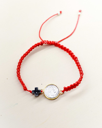 Imagen 5 de 5 de Set 4 Pulseras Rojas San Benitos - Caballero