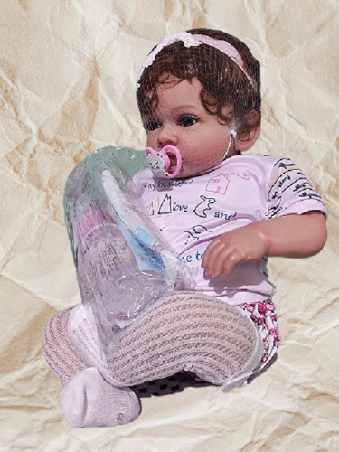Hermosa Muñeca Reborn De Vinilo 55cm