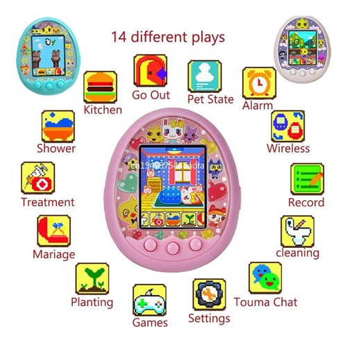 . Lazhu Touma Pet Virtual Pet Juguete Electrónico Con Mango