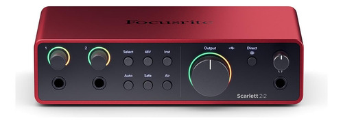 Interfaz De Audio Focusrite Scarlett 2i2 4ª Generación, 2 En