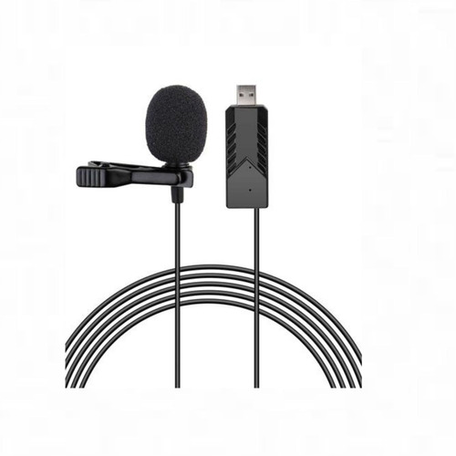 Microfono Corbatero Usb Hugel Bn U1 Auricular Pc