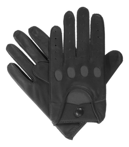 Isotoner Guantes De Conducción De Cuero Genuino Para Hombre,