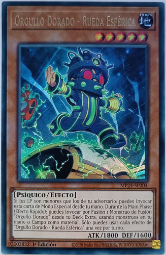 Yugioh Orgullo Dorado - Rueda Esfer Mp24-sp204 1st Edi Ultra