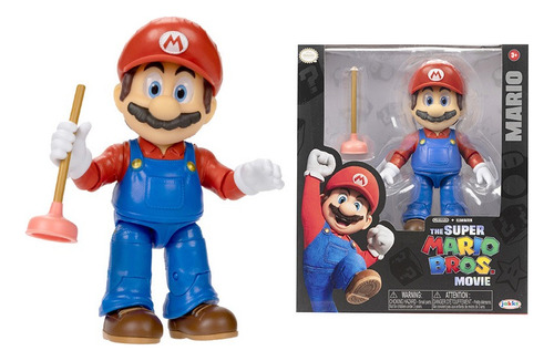 Figura Articulada The Super Mario Bros Movie + Accesorio 5pg