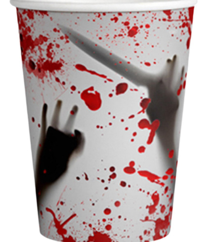 6 X 10 Vasos De Papel Desechables Para Fiestas De Halloween,