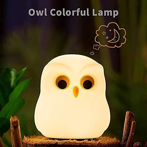 Luz Nocturna Infantil Cute Owl, Recargable Por Usb, Bonitas