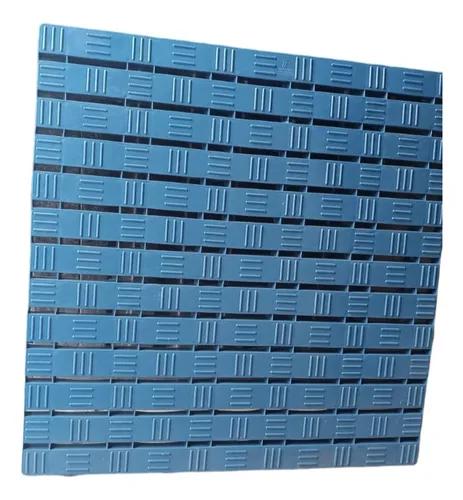 Piso Plastico 80*80*4.5 Color Azul