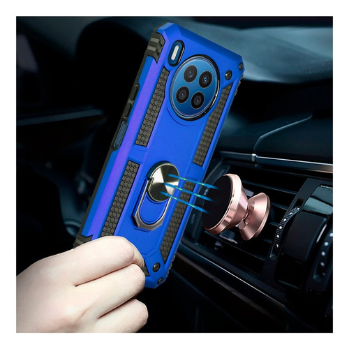 Funda Anillo Magnetica Case Uso Rudo Modelos Huawei