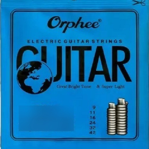 Cuerdas De Guitarra Eléctrica Marca Orphee Rx15 Cal. 009-042