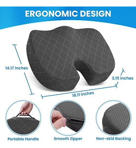Cojín De Asiento Cojín De Espuma Viscoelástica Para Silla