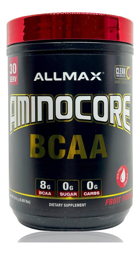 Bcaa Aminocore 30 Servicios Ponche De Frutas Allmax