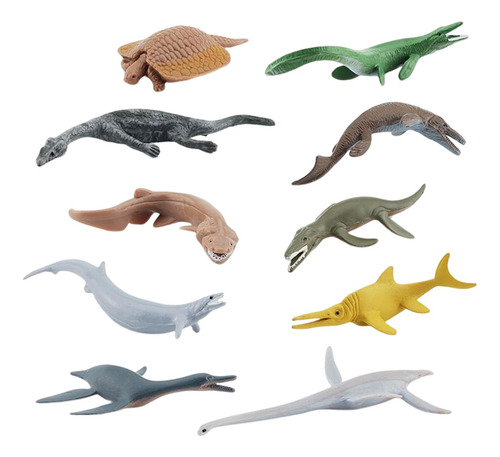 10x Modelo De Animal Marino Suministros Antiguos Estatuas