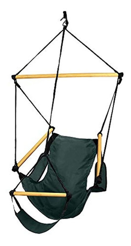 Hamaca Tipo Silla De Poliester Color Verde De 46x 36x 32 In.