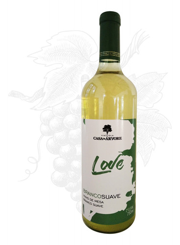 Vinho Branco Suave Love 750ml - Casa Da Arvore
