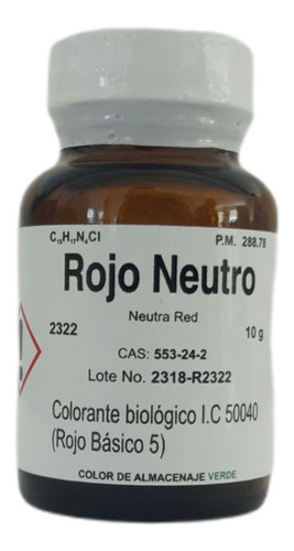  Rojo Neutro 10 G Fagalab Colorante