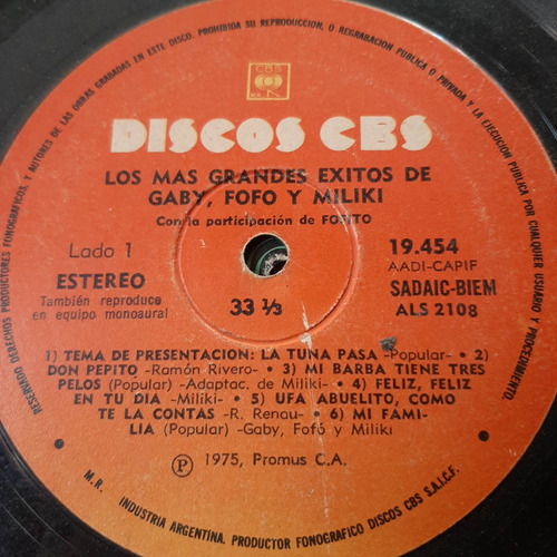 Sin Tapa Disco Gaby Fofo Miliki Los Mas Grandes Exitos If0