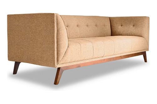 Mueble Sofa Liverpool Haspe Beige De 3 Personas 210x75x85 Cm
