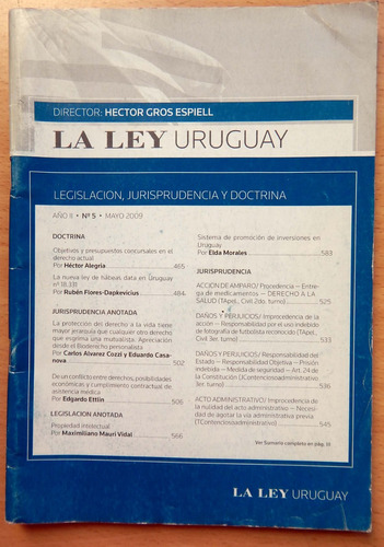 La Ley Uruguay Legislación Jurisprudencia Doctrina H. Gros 