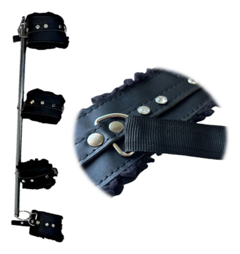 Esposas Policiacas Fury Bondage Policiales Baratas Tacticas Color Negro Con Diamantes
