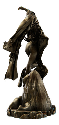 Estátua Nix Personificação Da Noite - Versão 2 Cor Cor Ouro Velho