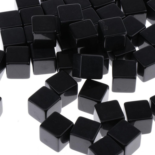 50 Piezas Borde Cuadrado De 6 Caras Dados D6 Rpg Para Niños