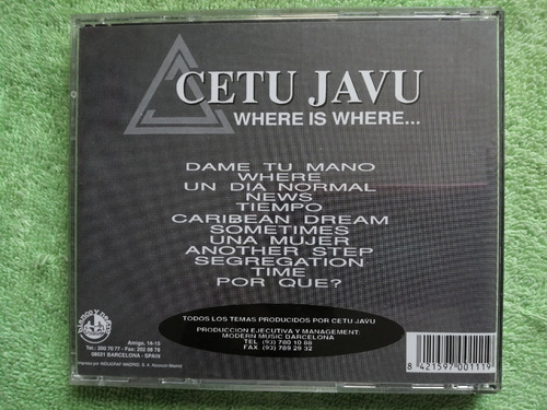Eam Cd Cetu Javu Where Is Where 1992 Segundo Album D Estudio