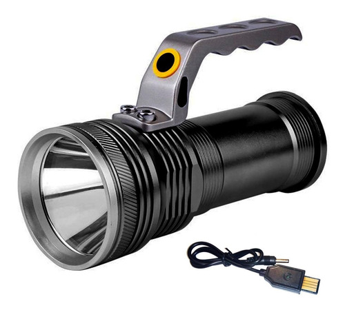 Imagen 4 de 10 de Linterna 8000 Lumenes Reflector Farol Mano Recargable Usb