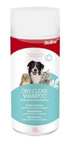 Shampoo Seco Para Gatos/bioline 100gr/ Boxcatchile