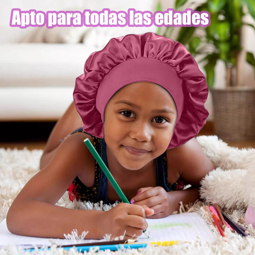 3 Gorros De Dormir De Satén Ajustables, Reutilizables, For