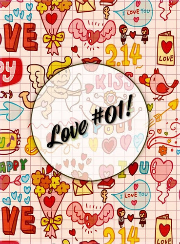 Love #01! Lámina Decoupage Autoadhesiva 30 X 42 Cm