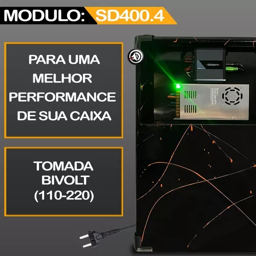 Caixa Bob Completa com Sub de 12 , Pode Ser Usada Como Residencial ., Item  de Música Caixa Bob Usado 63018206