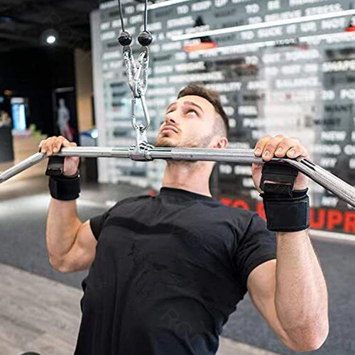 Muñequera Con Gancho De Levantamiento Pesas Straps Gym