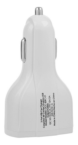 Cargador De Coche Getttech 3 Puertos Usb Vostok Gcc-30fc-01