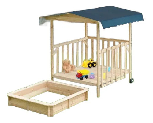 Caja De Arena De Madera Patio Trasero Set Playero Playa C14