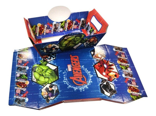 Pack X 6 Bandeja Contenedora Avengers Original Cotillón