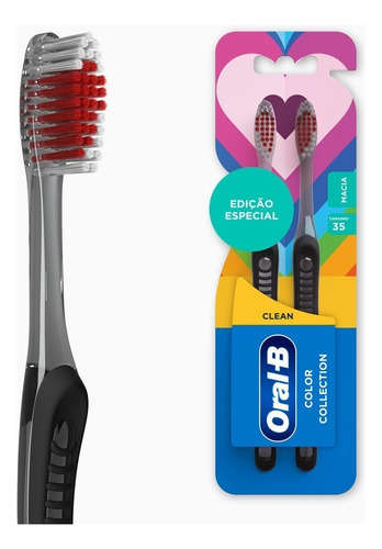 Escova Dental Color Collection Macia 2 Unidades Oral-b